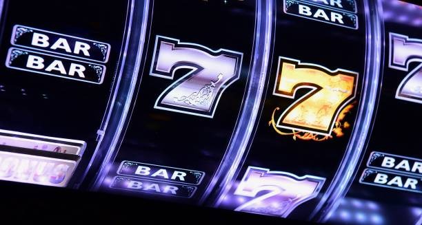 Roulette table with spinning wheel and bet placement